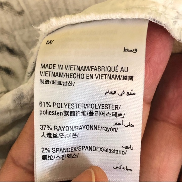 JM Collection Animal Printed Crinkle Texture Pull-On Drawstring Pants - Picture 14 of 15